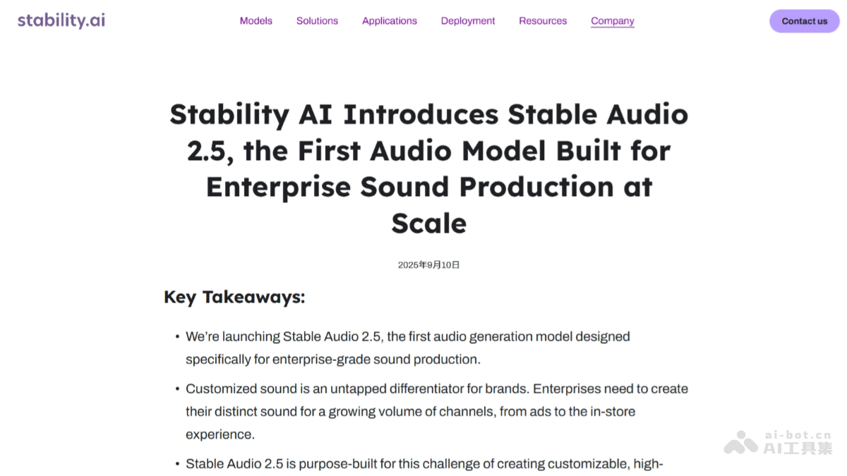 table Audio 2.5
